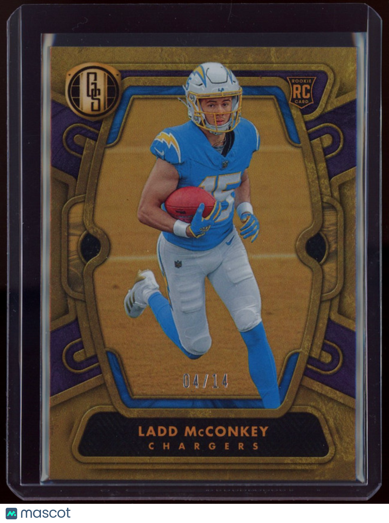 LADD MCCONKEY 2024 Panini Gold Standard Violet Rookie /14 FOTL Chargers #127