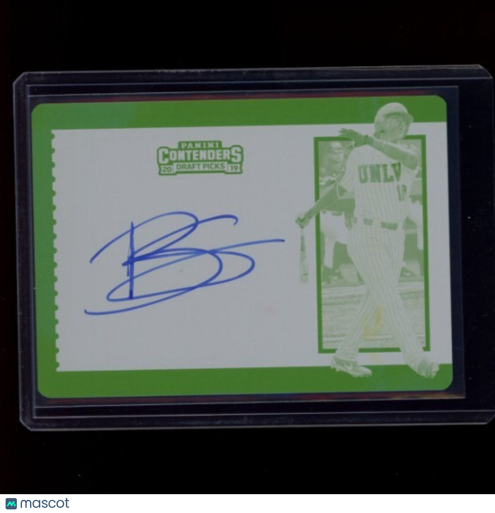 BRYSON STOTT 2019 Panini Contenders Draft Picks Printing Plate 1/1 Auto Phillies