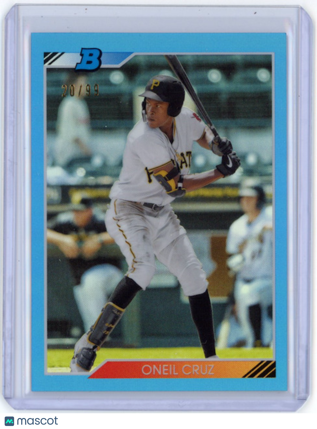 ONEIL CRUZ 2020 Bowman Heritage Chrome Blue Refractor /99 Pirates #92CP-OC