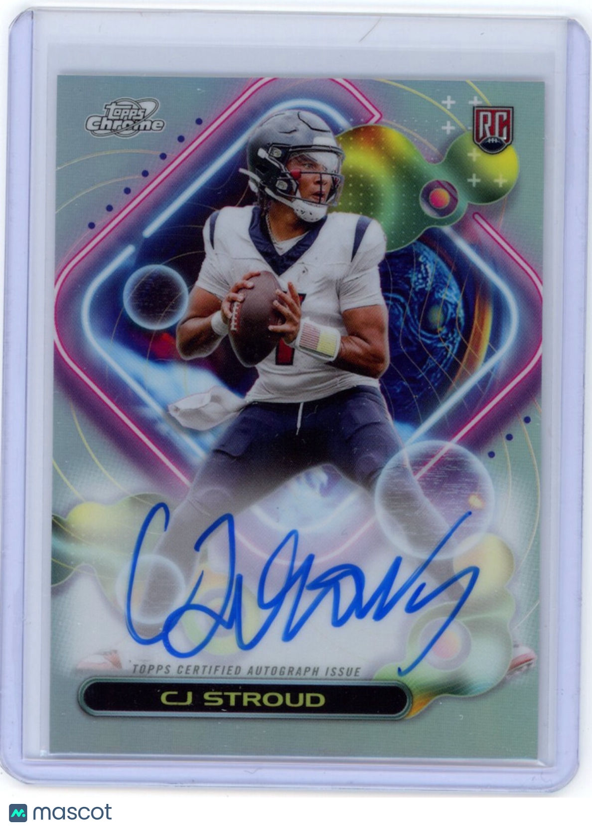 C.J. CJ Stroud 2023 Topps Cosmic Chrome On-Card Rookie Auto Texans #CCA-CS
