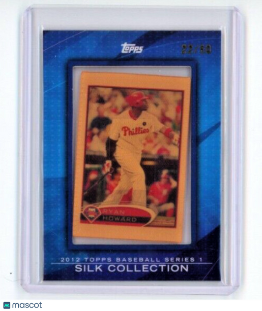 RYAN HOWARD 2012 Topps Series 1 Silk Collection /50 Phillies Framed Mini