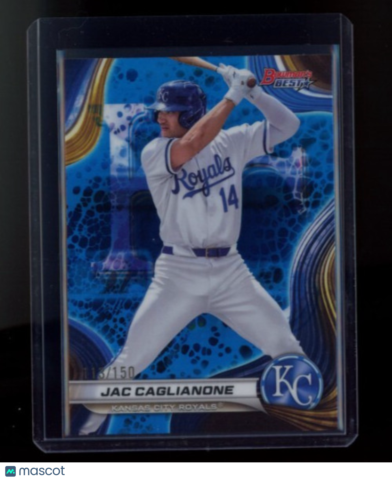 JAC CAGLIANONE 2024 Bowman's Best Top Prospects Blue Refractor /150 Royals #TP6