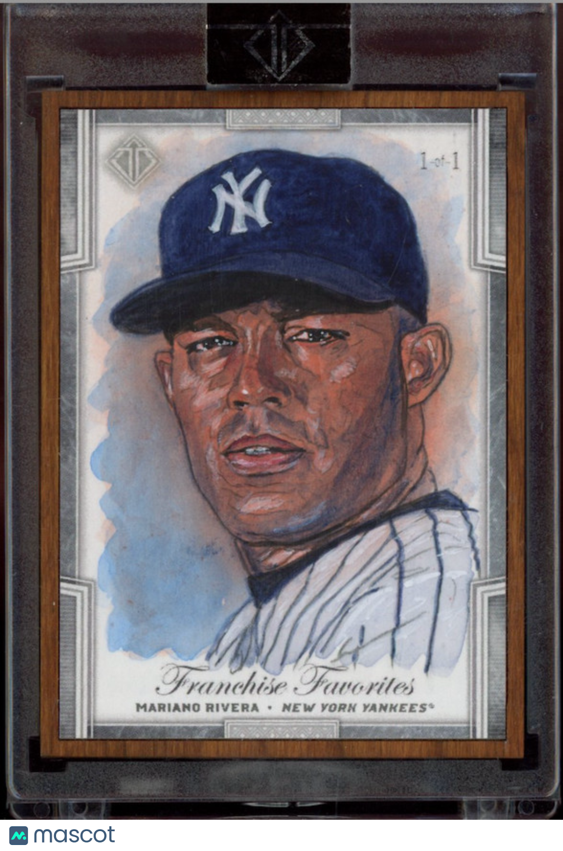 MARIANO RIVERA 2019 Topps Transcendent Wood Framed Franchise Sketch 1/1 Yankees