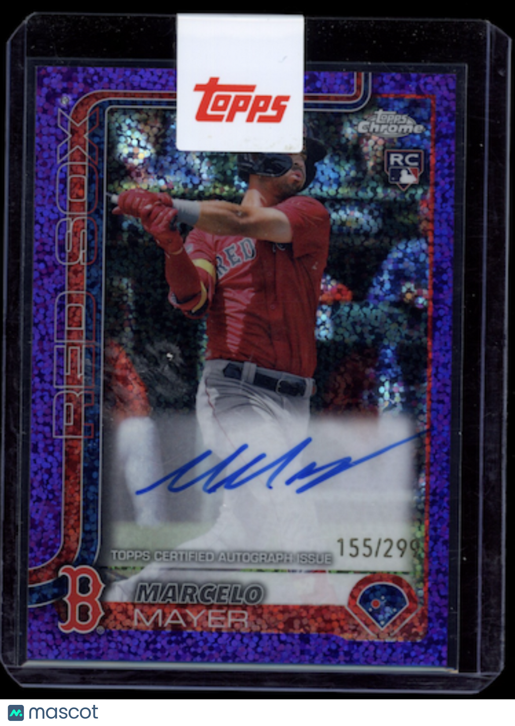 MARCELO MAYER 2025 Topps Chrome Rookie Auto Purple Speckle Refractor /299 #RA-MM