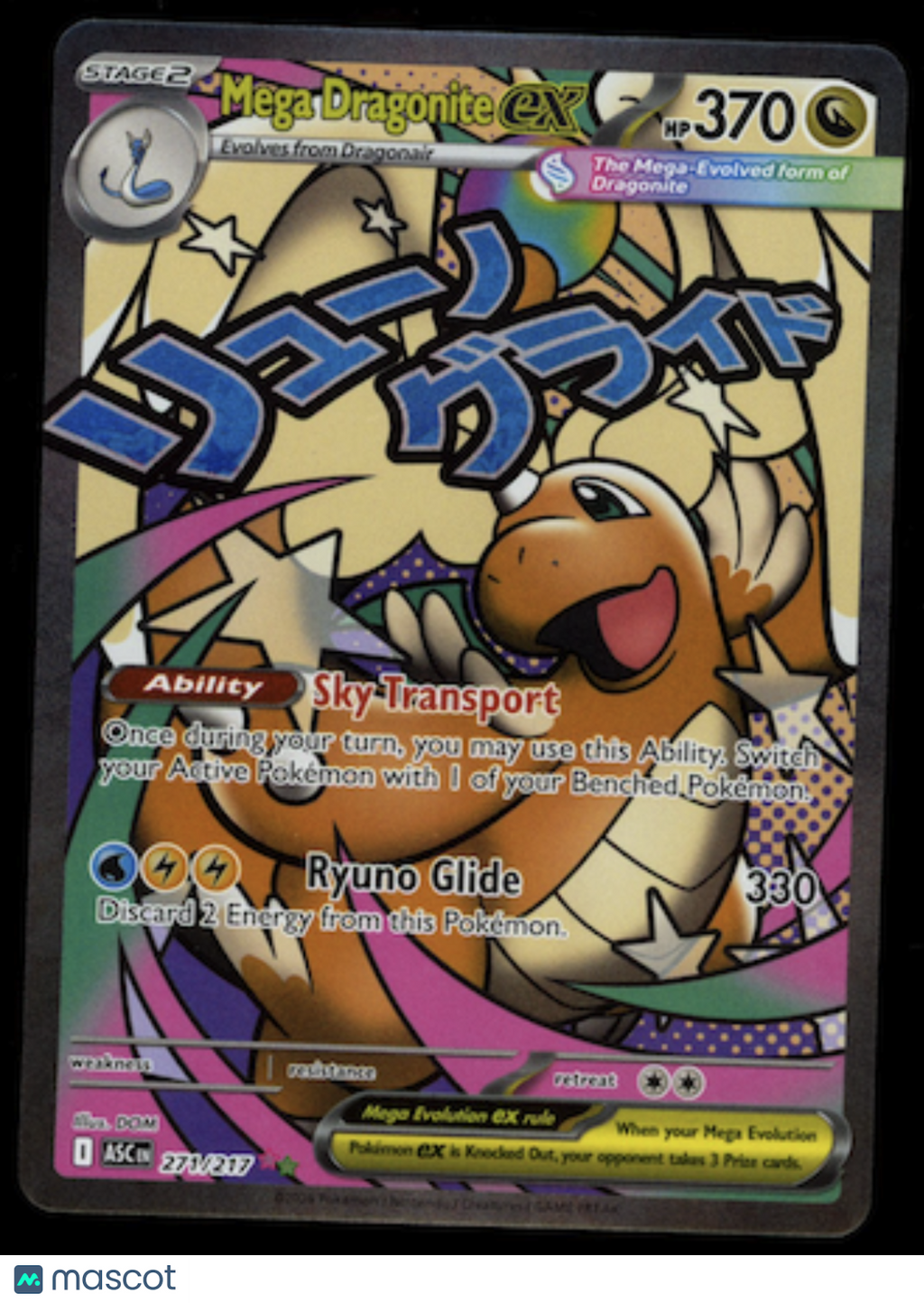 MEGA DRAGONITE EX 2026 Pokemon ME Ascended Heroes #271/217 Mega Attack Rare