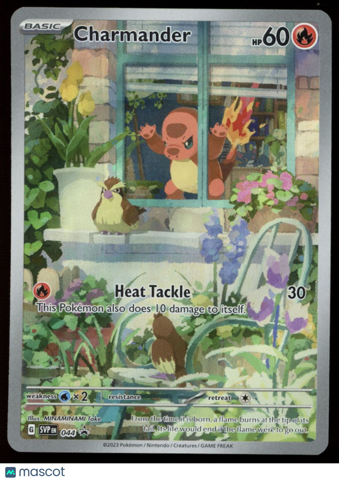 CHARMANDER 2023 Pokemon S&V Obsidian Flames ETB Black Star Promo #044/193