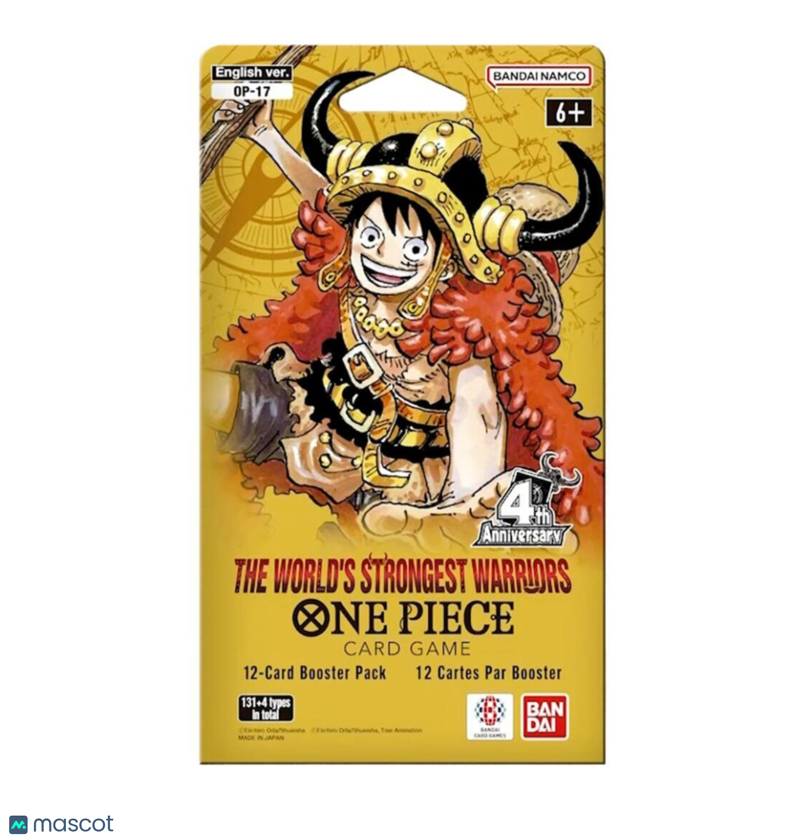 One Piece OP-17 The World's Strongest Warriors Sleeved Booster Pack