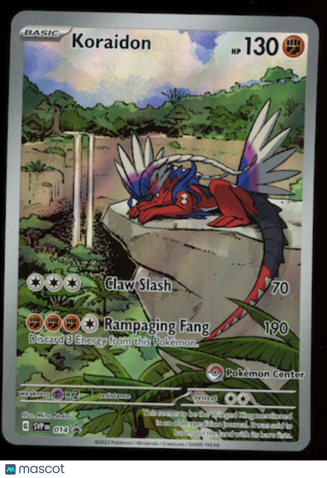 KORAIDON 2023 Pokemon Scarlet & Violet Black Star Promo Pokemon Center #014