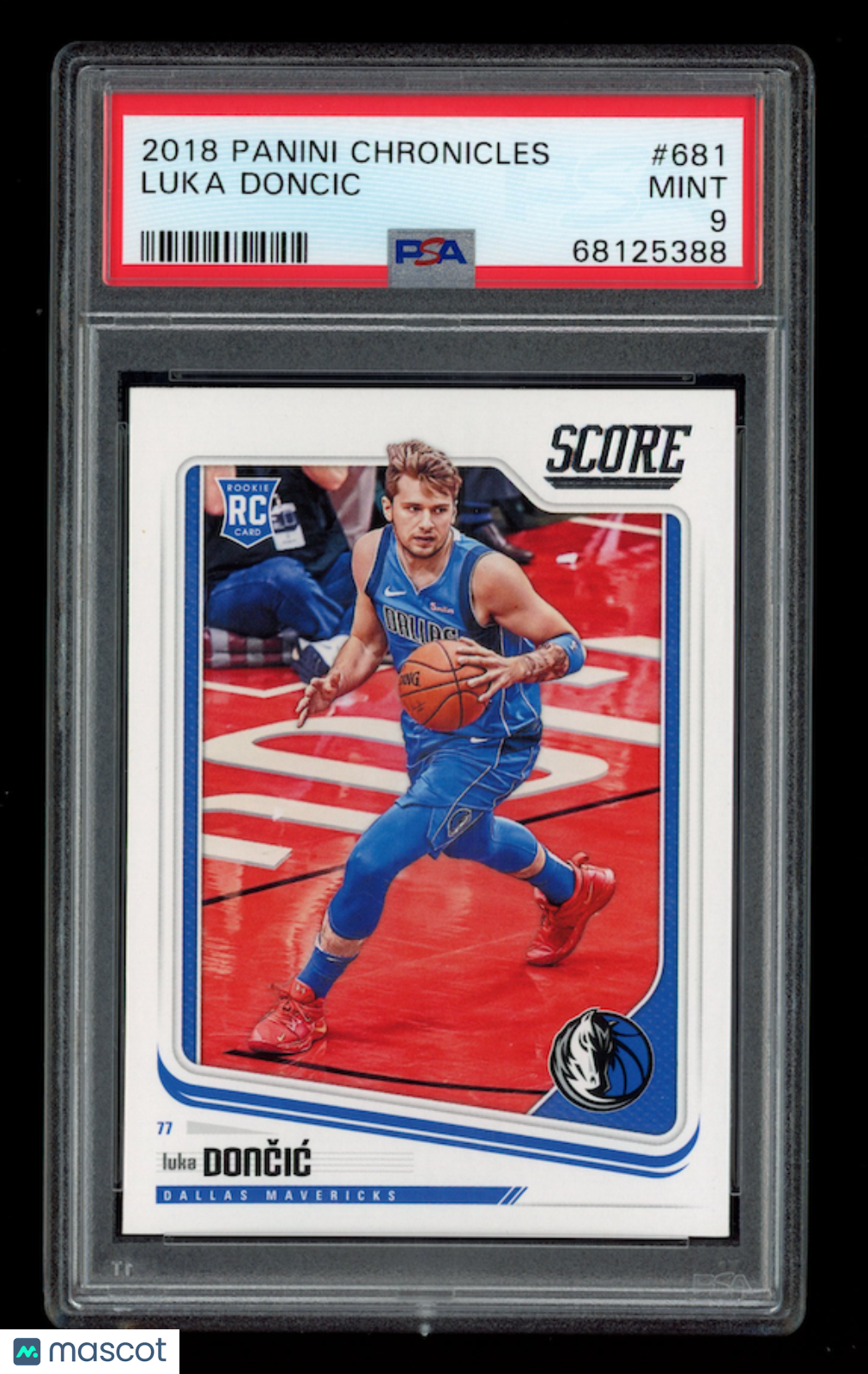 LUKA DONCIC 2018-19 Panini Chronicles Score Rookie #681 PSA 9 Mavericks