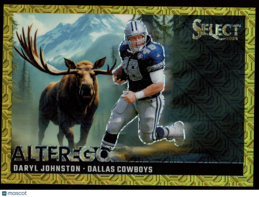 DARYL JOHNSTON 2024 Panini Select Alter Ego Gold Prizm /10 Case Hit SSP Cowboys