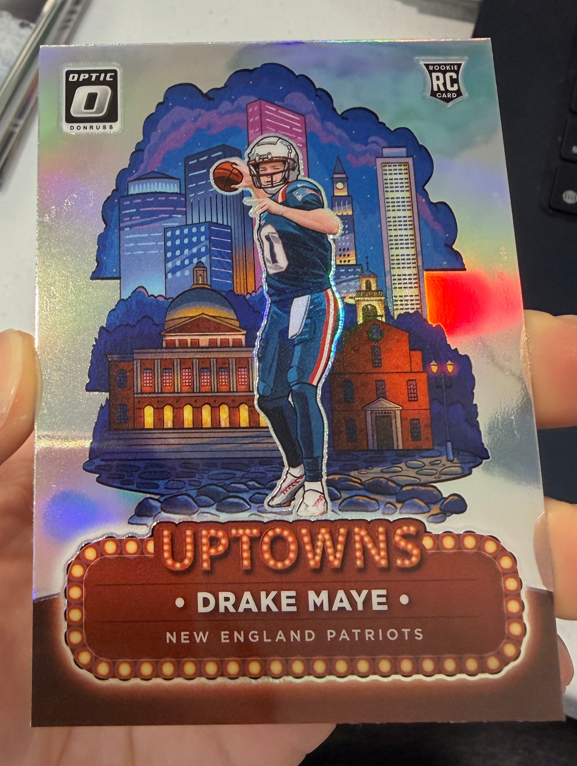 DRAKE MAYE 2024 Panini Donruss Optic Uptowns Rookie Case Hit SSP #4 Patriots