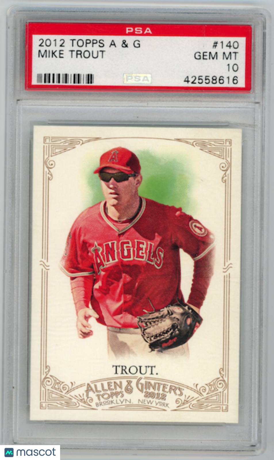 MIKE TROUT 2012 Topps Allen & Ginter #140 PSA 10 Los Angeles Angels