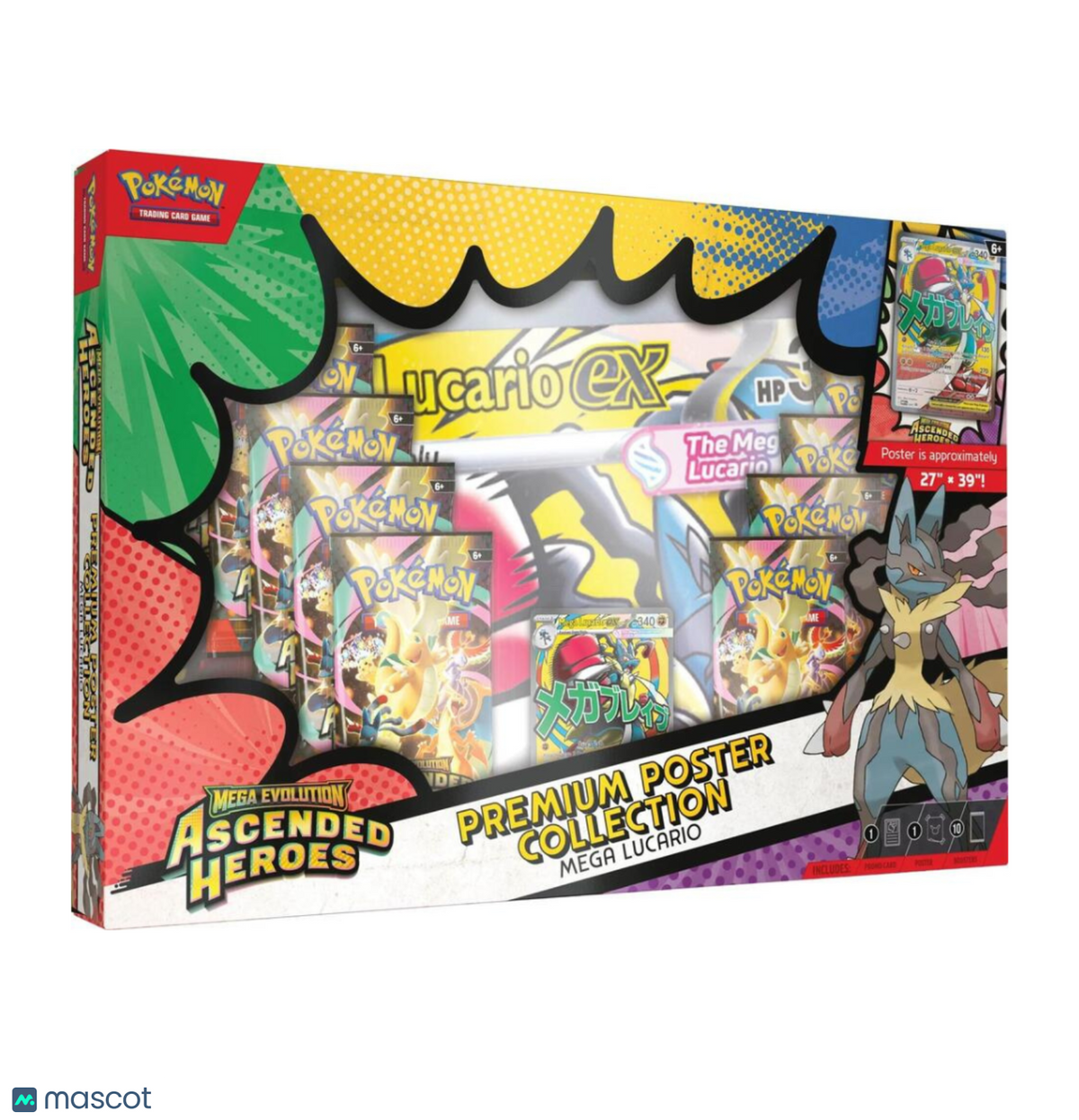 Pokemon Ascended Heroes Premium Poster Collection: Mega Lucario