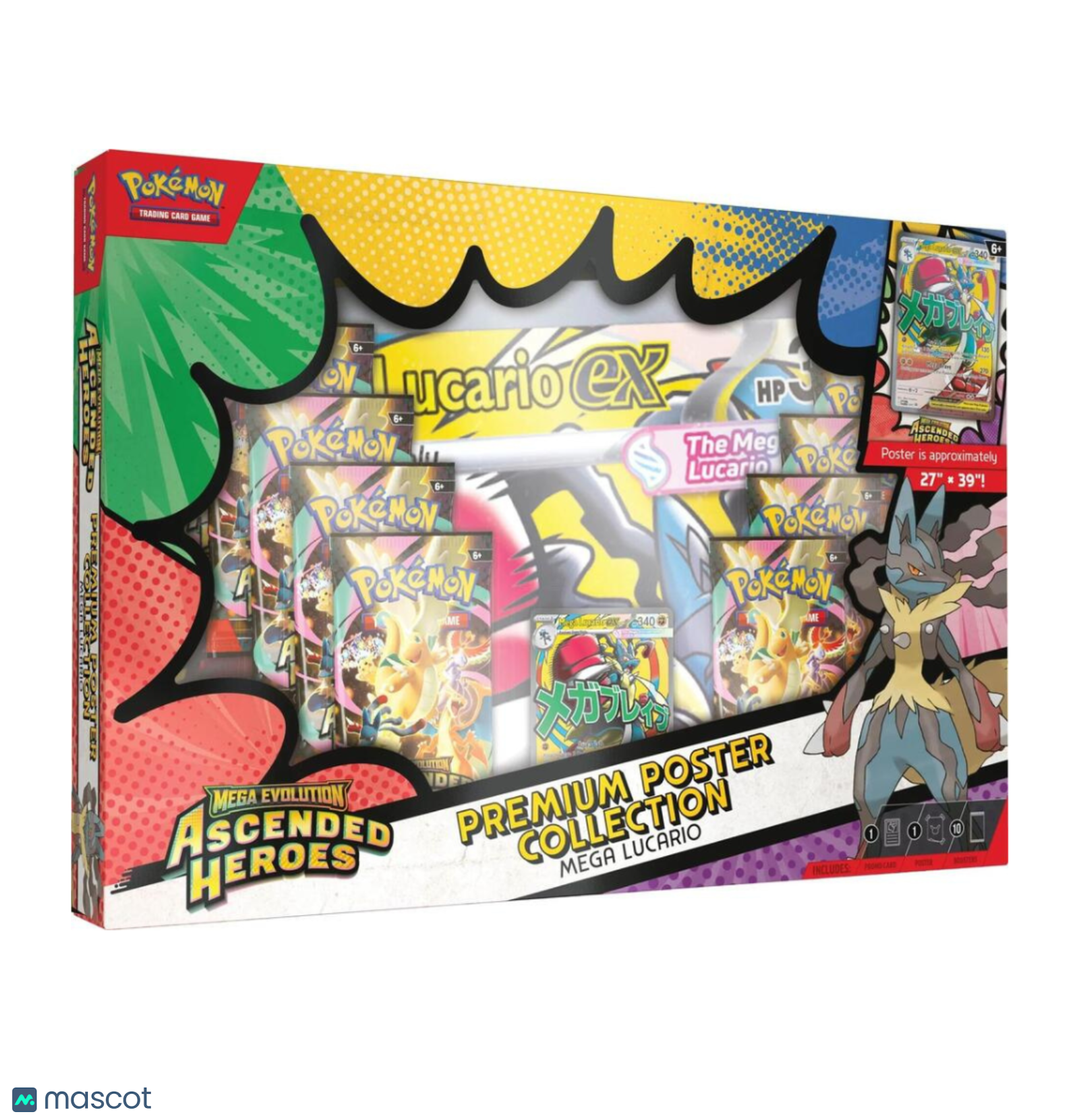 Pokemon Ascended Heroes Premium Poster Collection: Mega Lucario