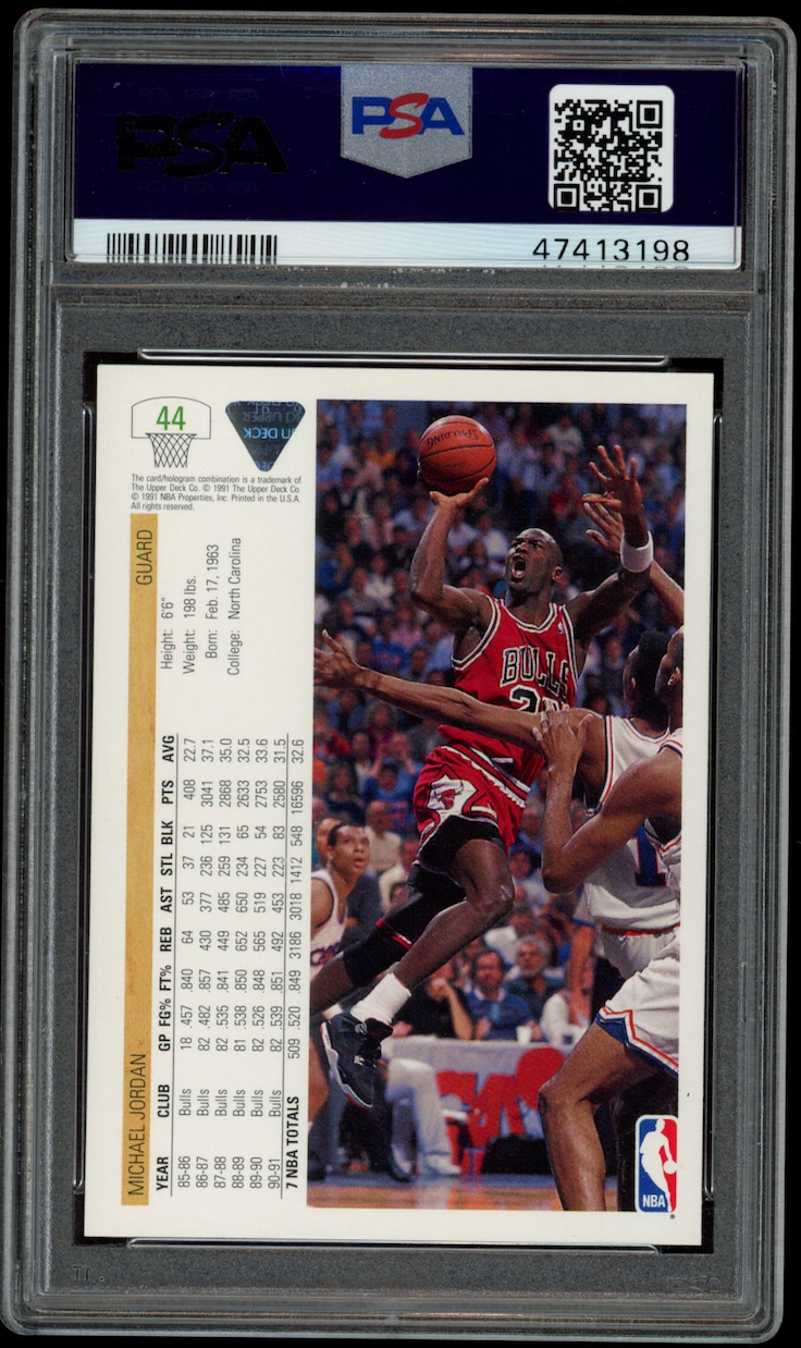 MICHAEL JORDAN 1991 Upper Deck #44 PSA 10 Chicago Bulls