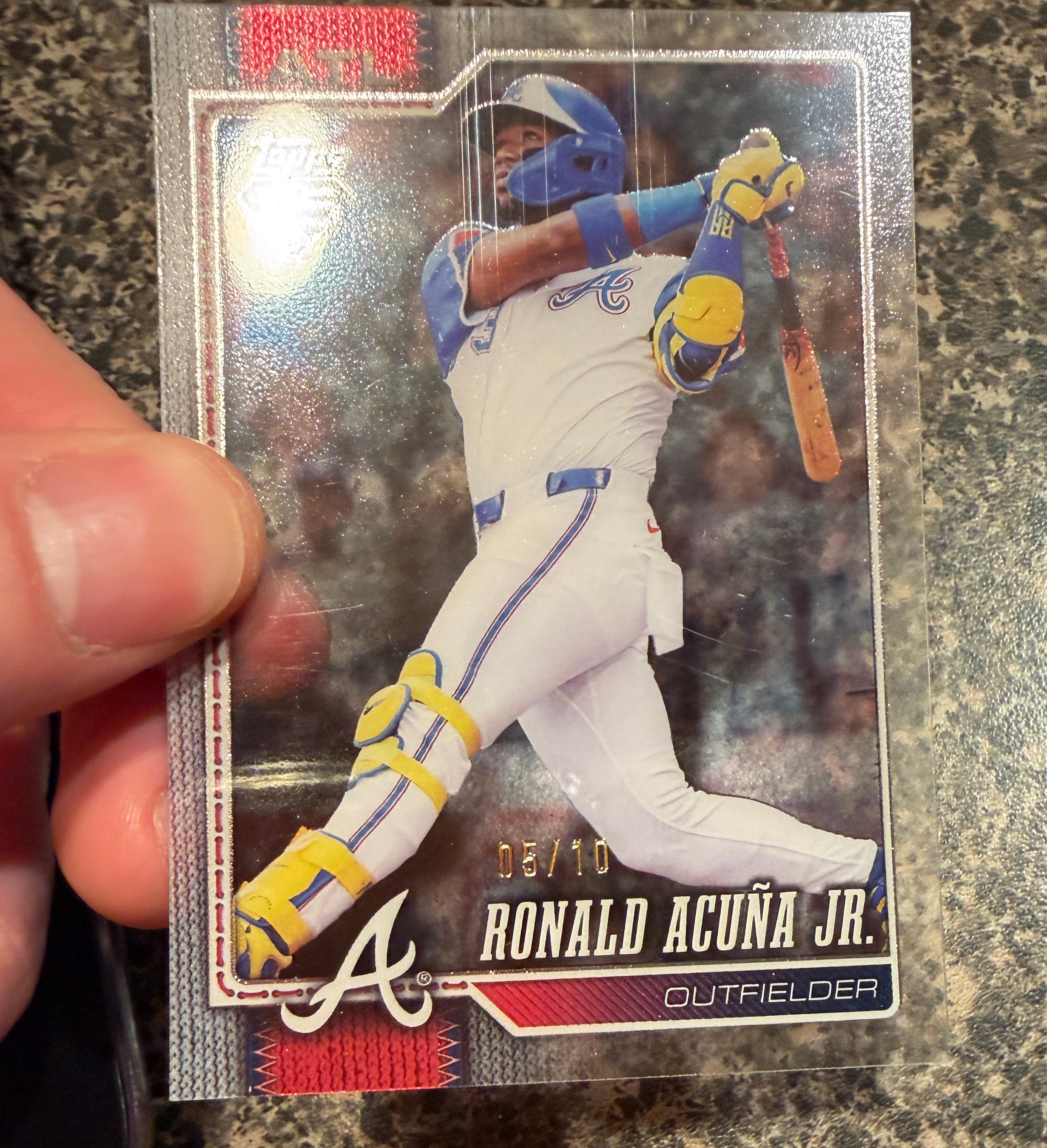 RONALD ACUNA JR. 2026 Topps Series 1 75th Acetate Clear Parallel /10 #50 Braves