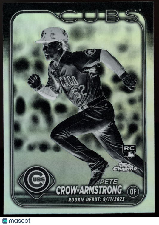 PETE CROW-ARMSTRONG 2024 Topps Chrome Update Negative Refractor Rookie #USC158