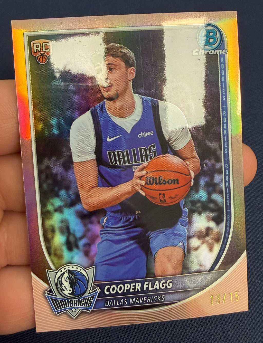 COOPER FLAGG 2025-26 Bowman Chrome Variation Rookie Rose Gold /15 #BCV-1