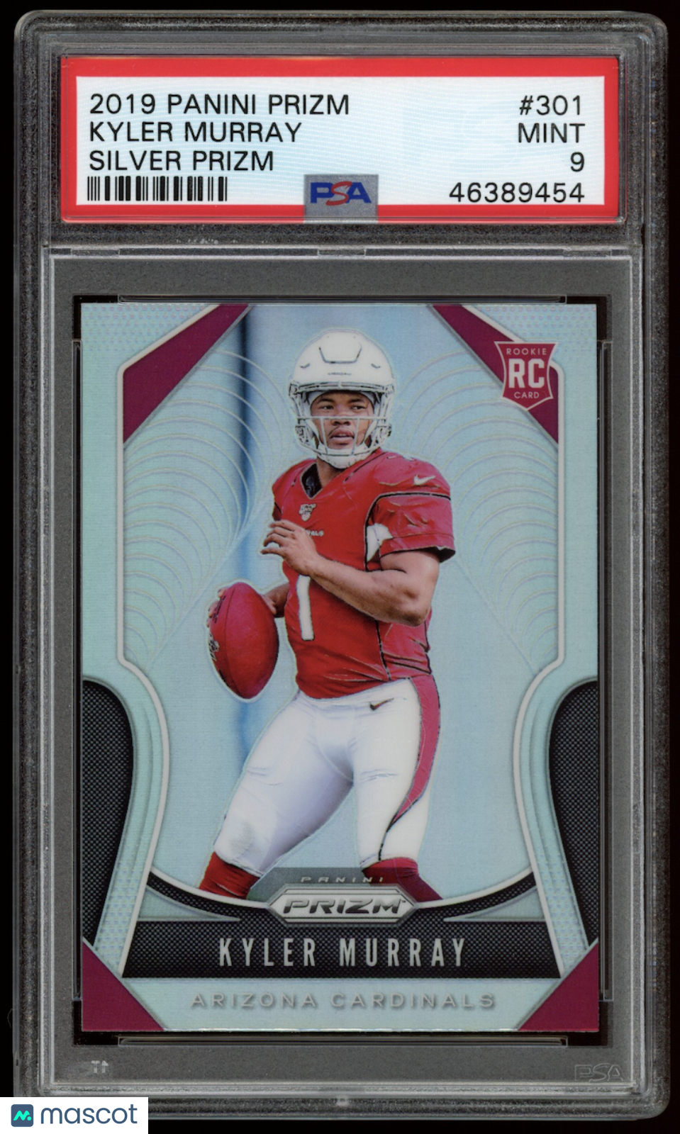 KYLER MURRAY 2019 Panini Prizm Silver Rookie #301 PSA 9 Cardinals