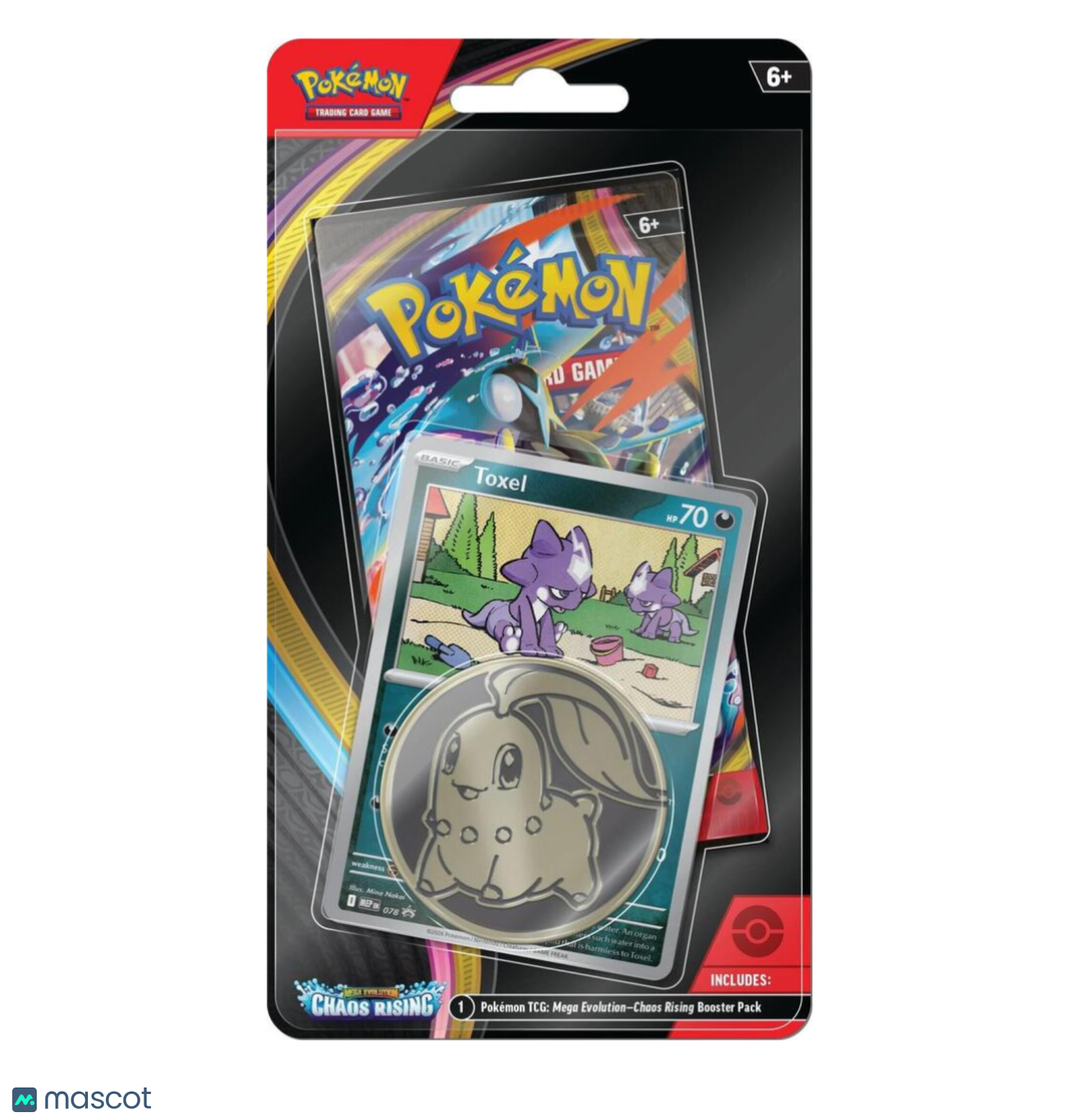 Pokemon Mega Evolution Chaos Rising Single Pack Blister [Toxel]