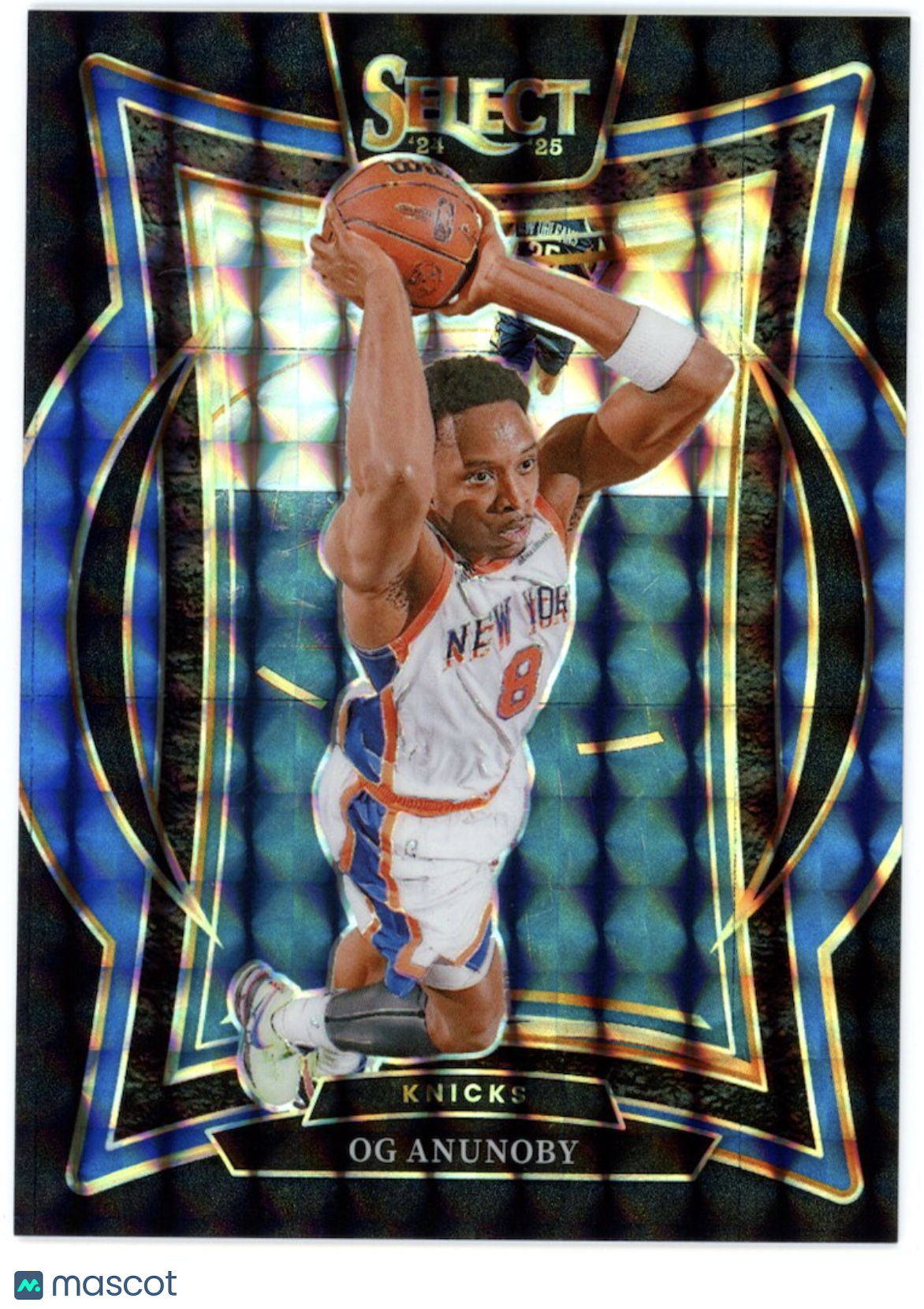 OG ANUNOBY 2024-25 Panini Select Black Prizm 1/1 Concourse New York Knicks #11