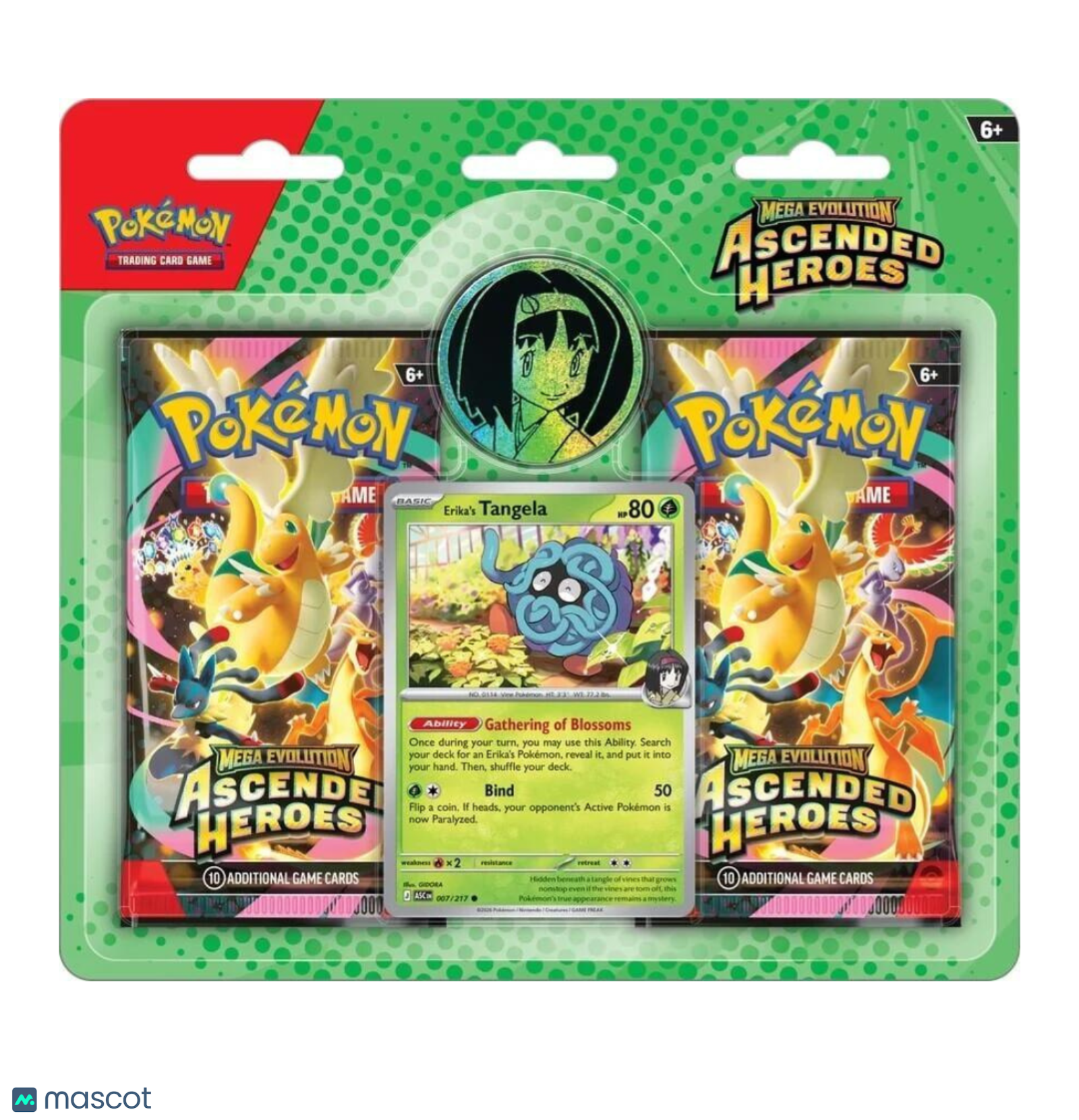 Pokemon Mega Evolution Ascended Heroes 2-Pack - Erika