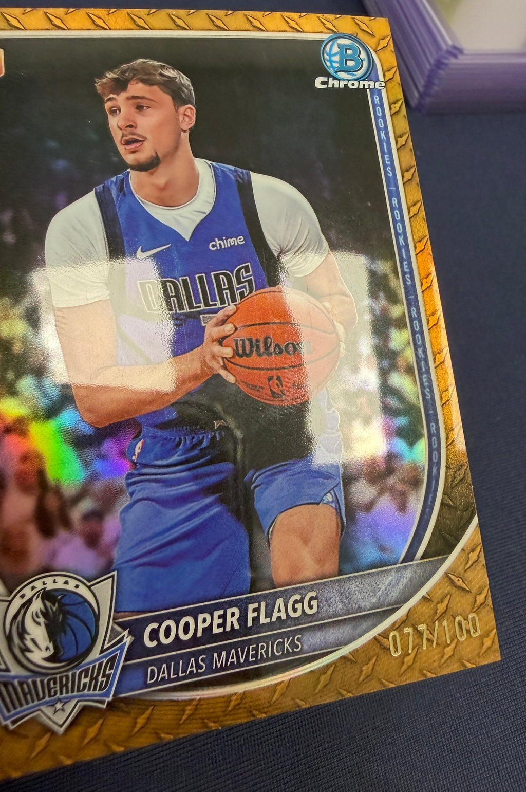 COOPER FLAGG 2025-26 Bowman Chrome Rookie Steel Metal Refractor /100 #BCV-1