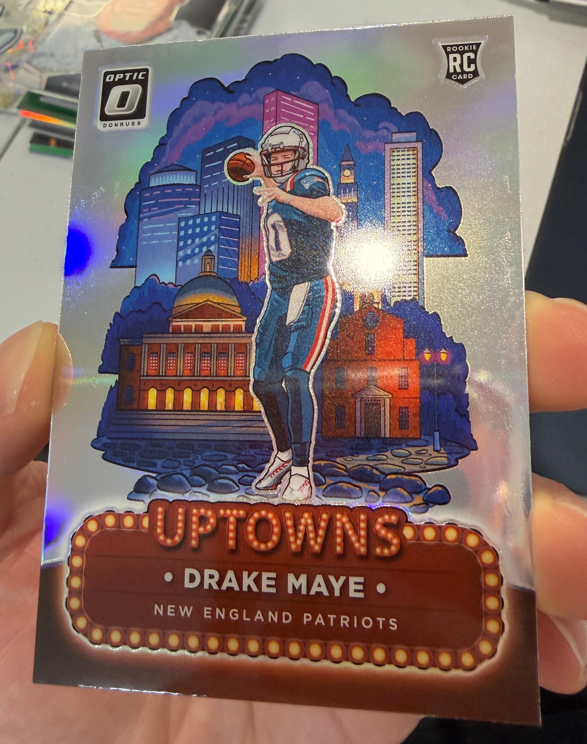 DRAKE MAYE 2024 Panini Donruss Optic Uptowns Rookie Case Hit SSP #4 Patriots