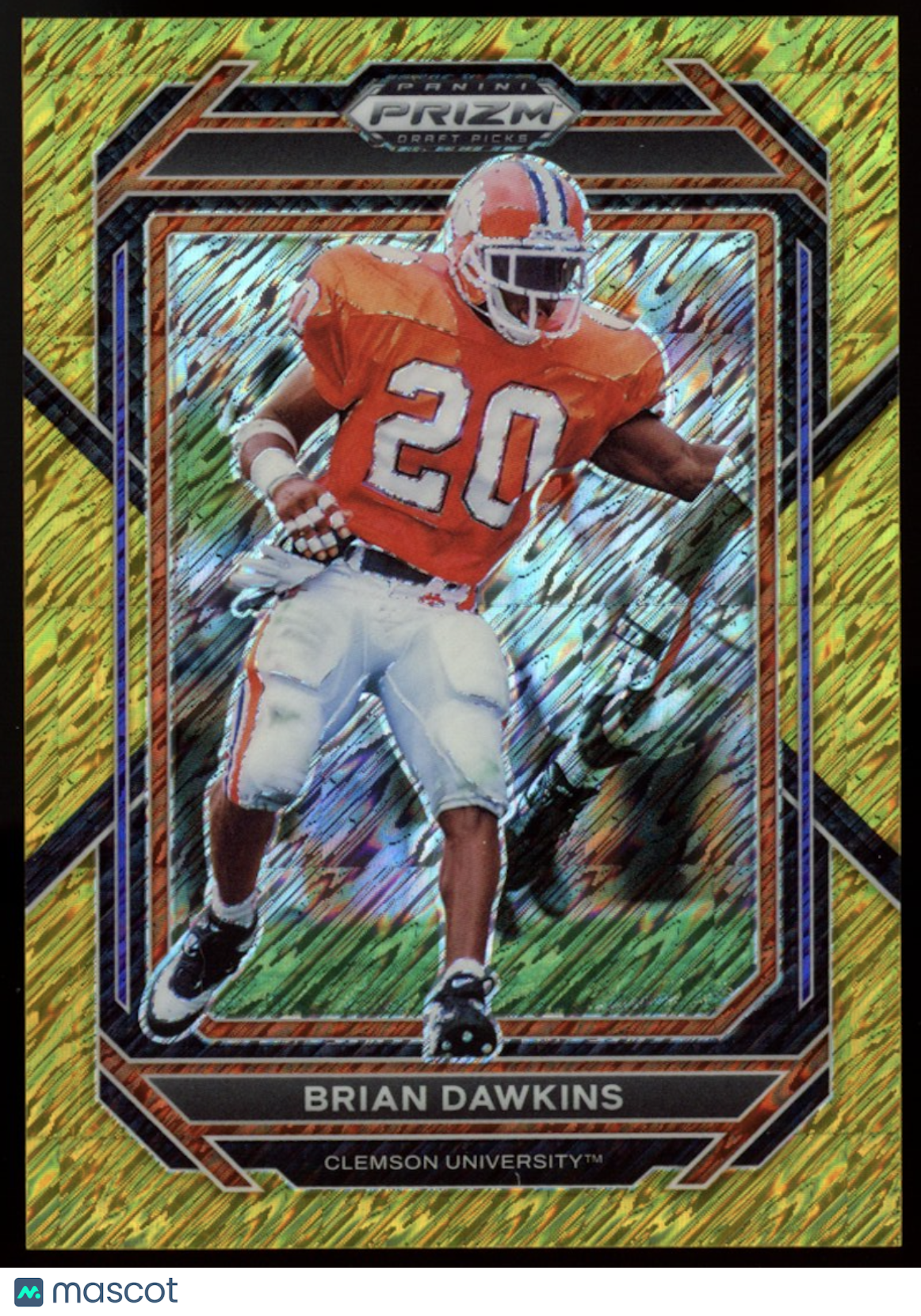 BRIAN DAWKINS 2023 Panini Prizm Draft Picks Gold Shimmer /15 Eagles #11