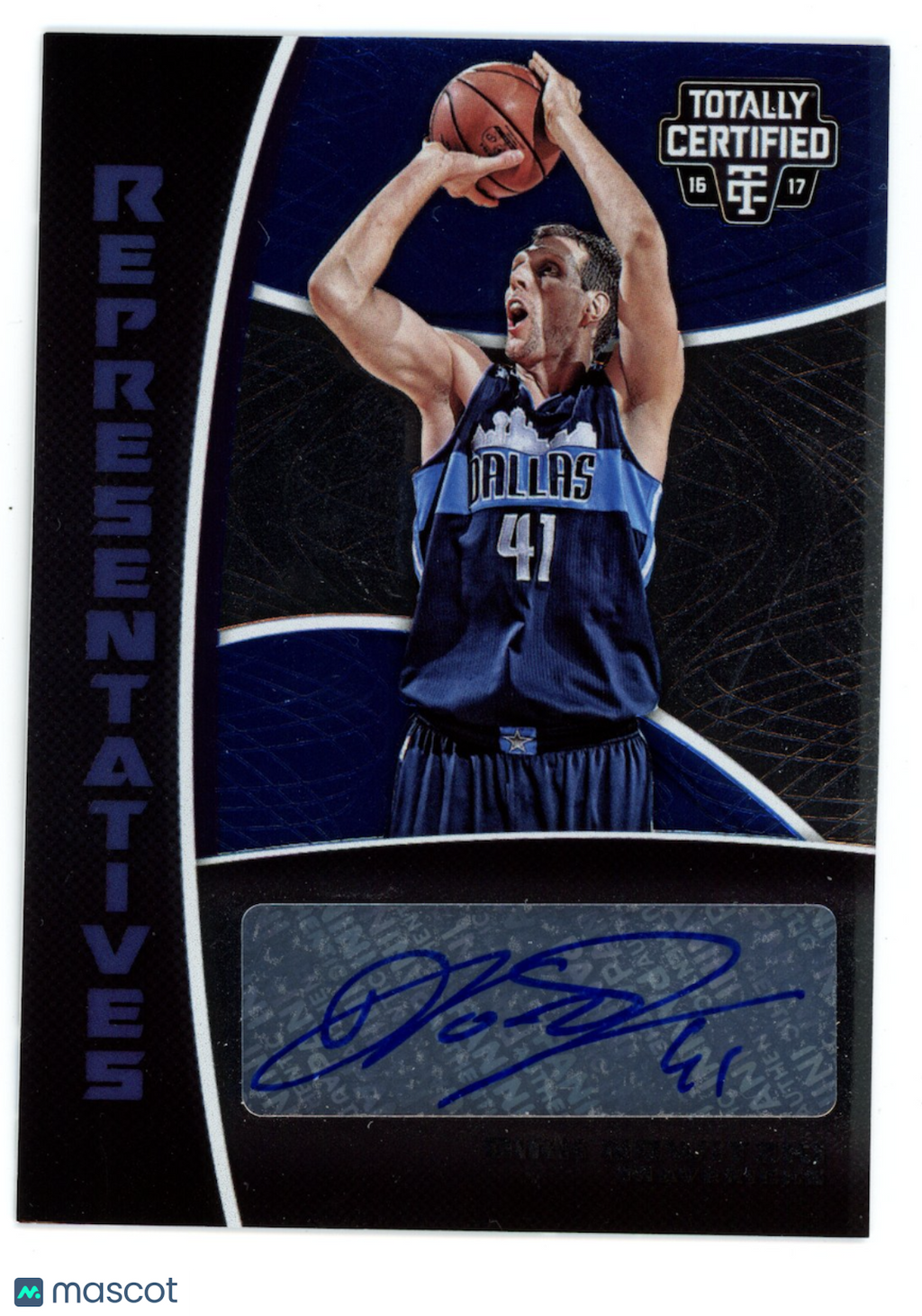DIRK NOWITZKI 2016-17 Panini Totally Certified Representatives Auto /50 #7