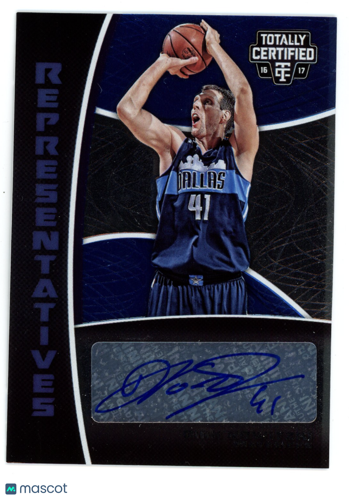 DIRK NOWITZKI 2016-17 Panini Totally Certified Representatives Auto /50 #7