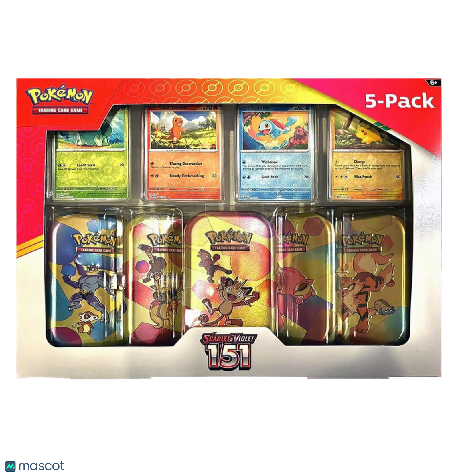 Pokemon Scarlet & Violet 151 Mini Tin 5-pack (Meowth)