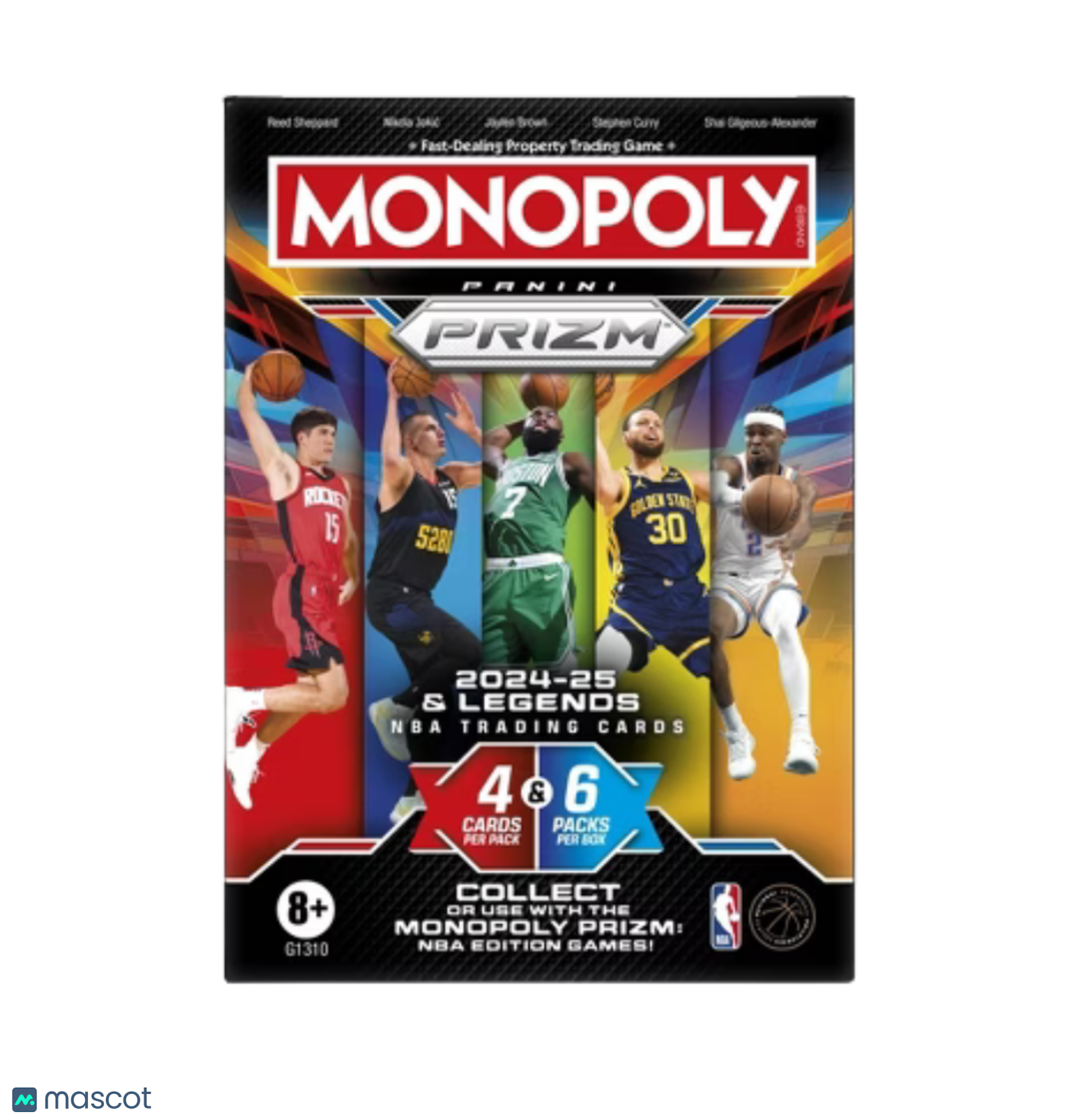 2024-25 Panini Prizm Monopoly Basketball Blaster Box Black
