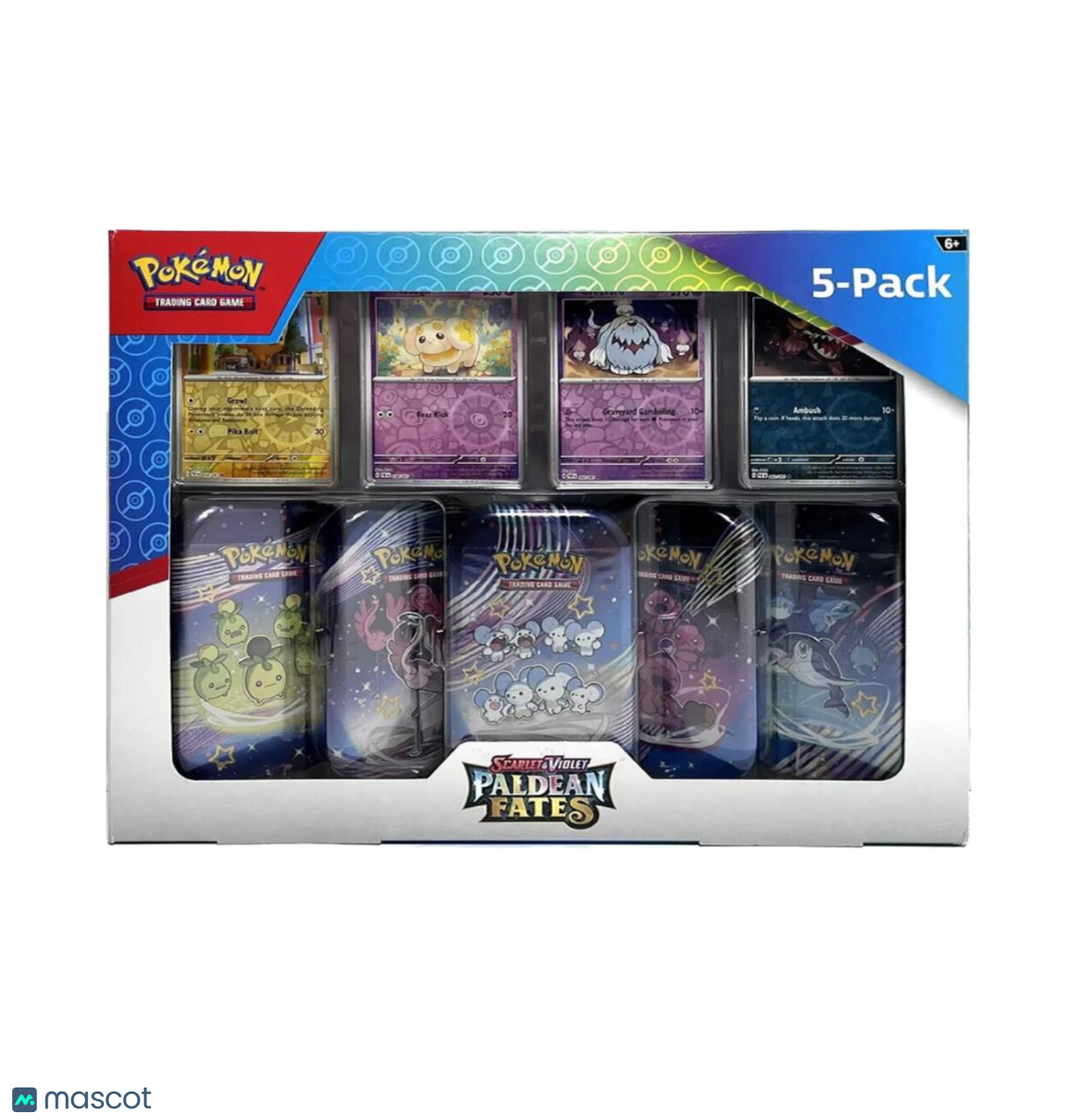 Pokemon Scarlet & Violet Paldean Fates Mini Tin 5-pack Frank's Card Shop Pokemon Scarlet & Violet Paldean Fates Mini Tin 5-pack Frank's Card Shop