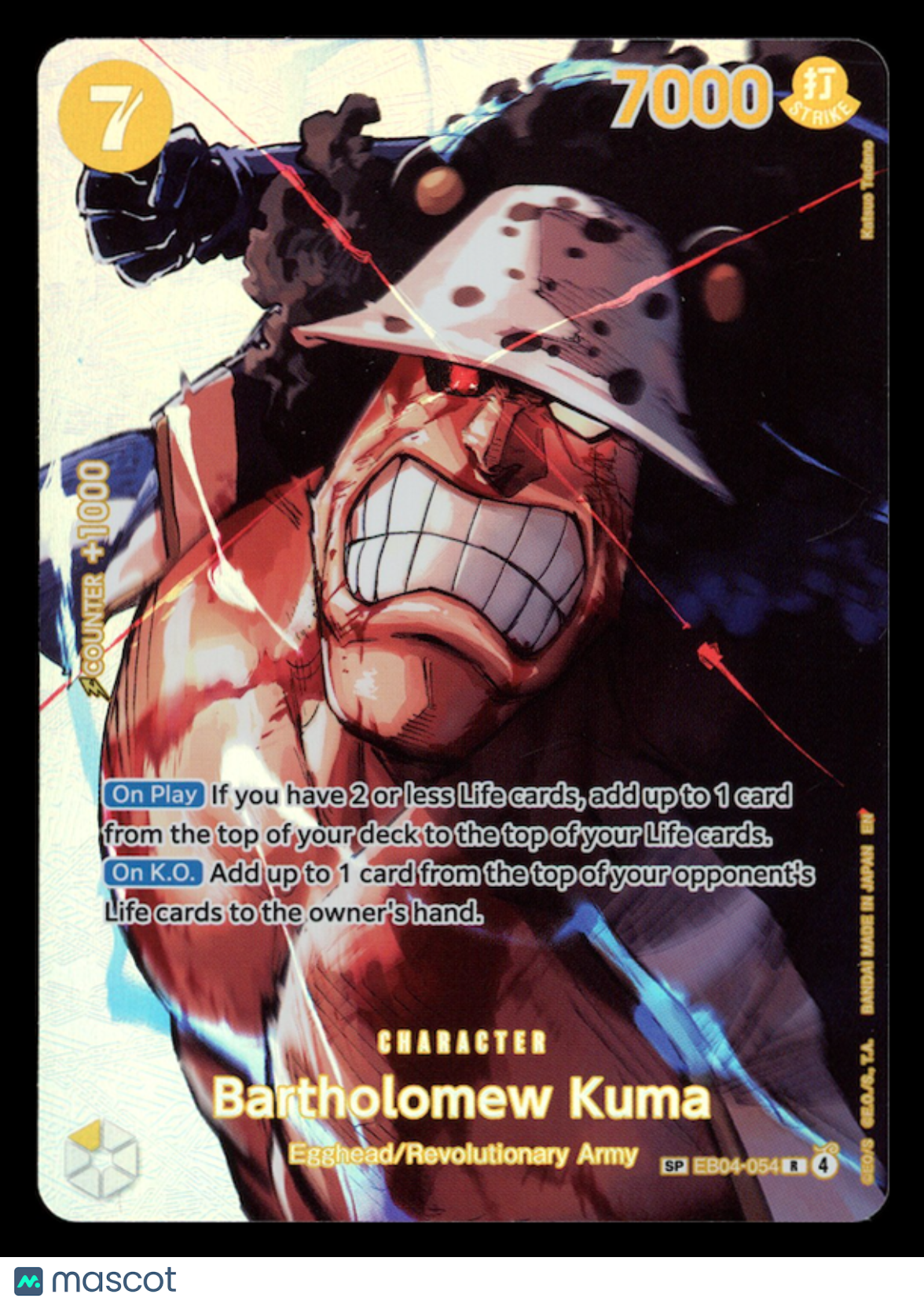 BARTHOLOMEW KUMA 2026 One Piece The Time of Battle OP16 SP #EB04-054