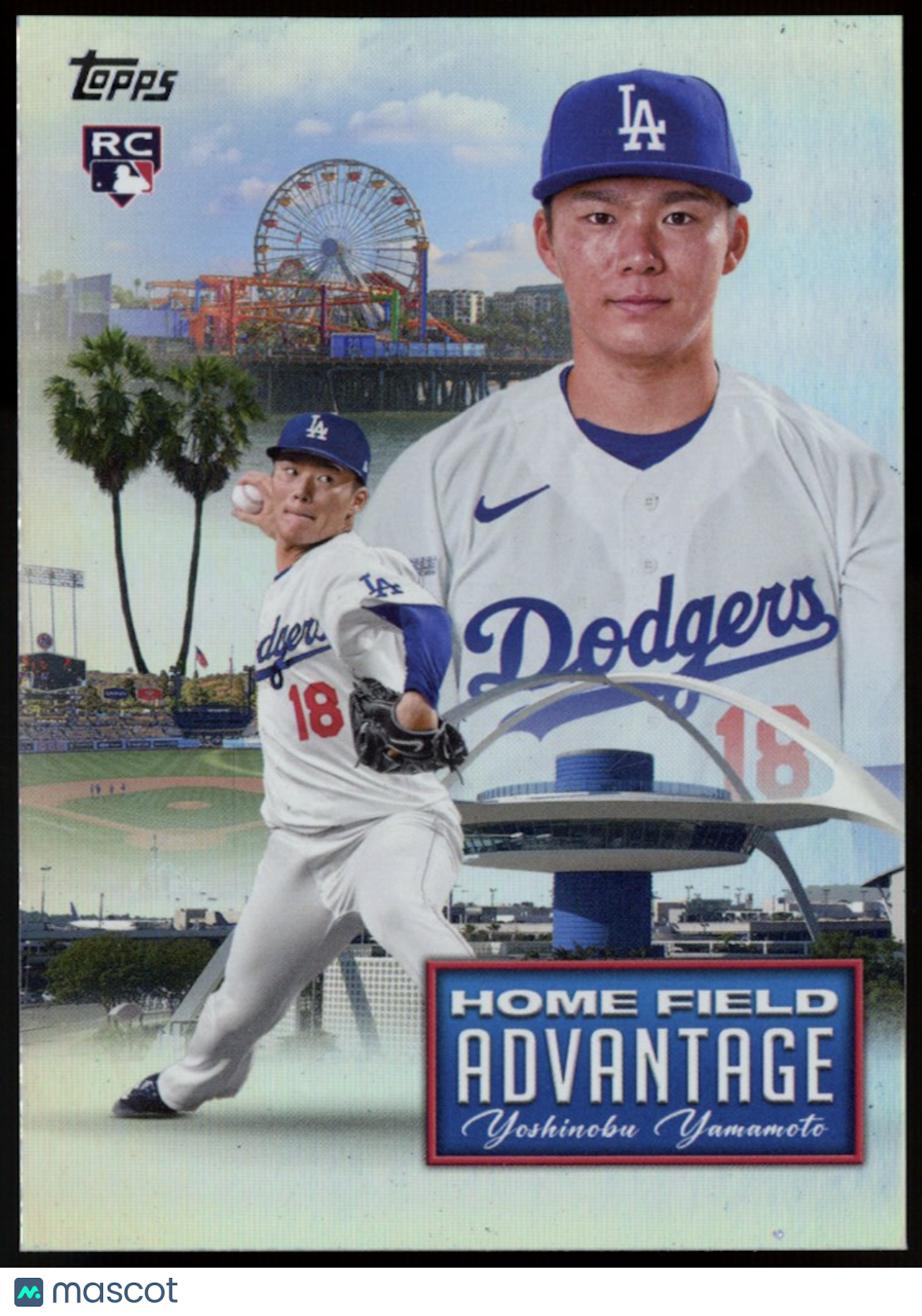 YOSHINOBU YAMAMOTO 2024 Topps Home Field Advantage Rookie SSP #HFA-20 Dodgers