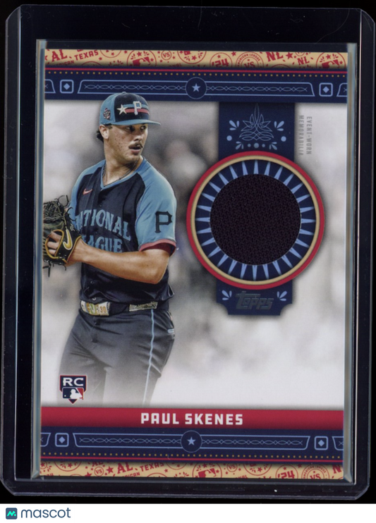 PAUL SKENES 2024 Topps Baseball Update Rookie Jersey All-Star Stitches Pirates
