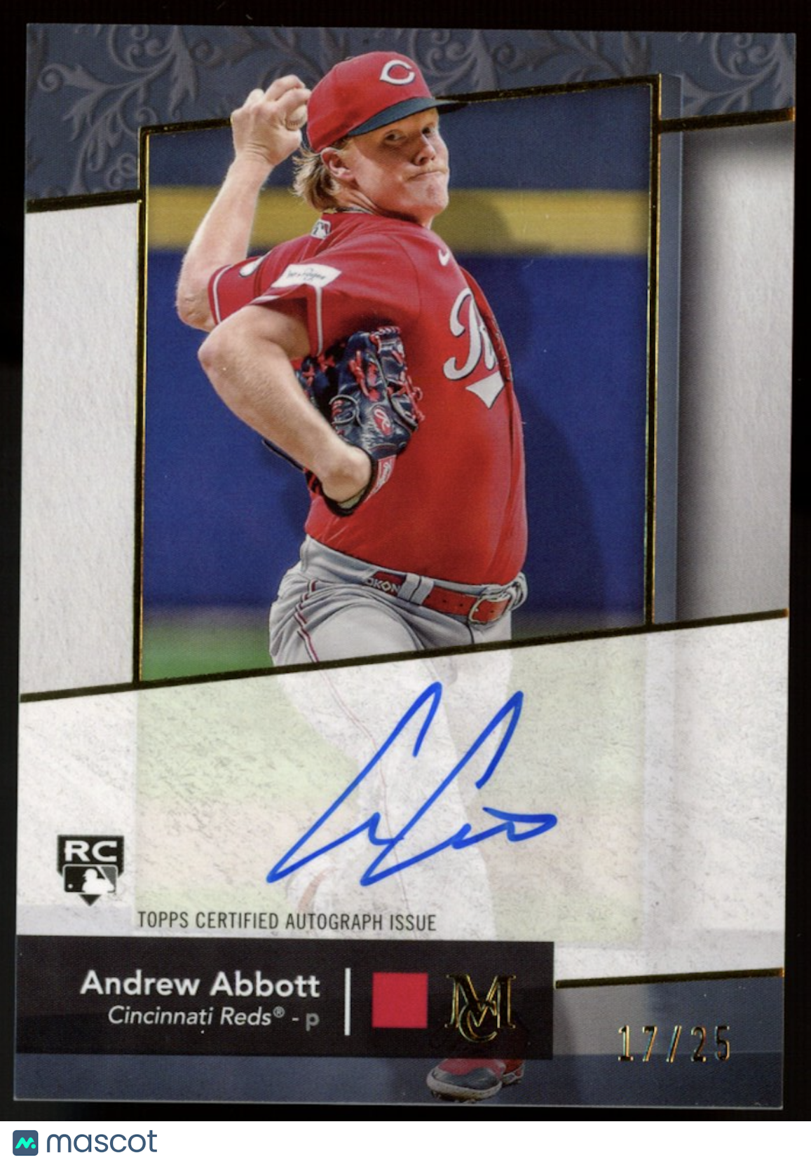 ANDREW ABBOTT 2024 Topps Museum Collection Rookie Archival Auto /25 #AA-AA Reds