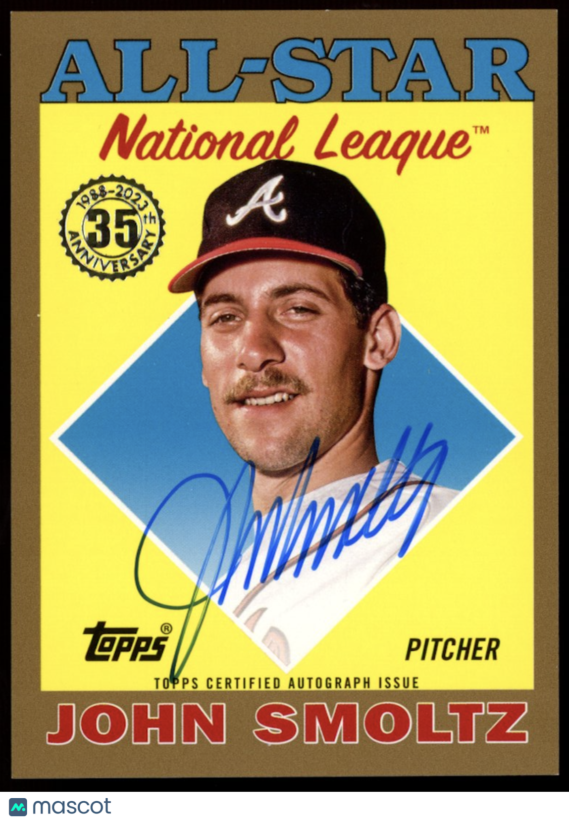 JOHN SMOLTZ 2023 Topps National League All-Star Auto /25 #88AS-JSM Braves