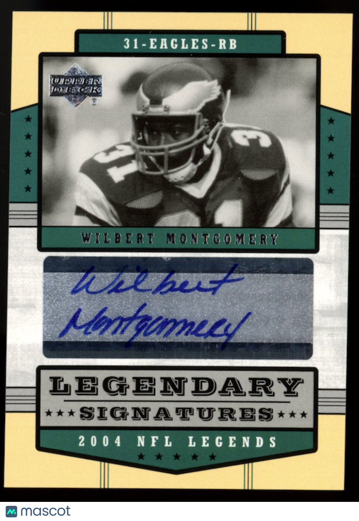 WILBERT MONTGOMERY 2004 Upper Deck Legendary Signatures Auto #LS-WM Eagles