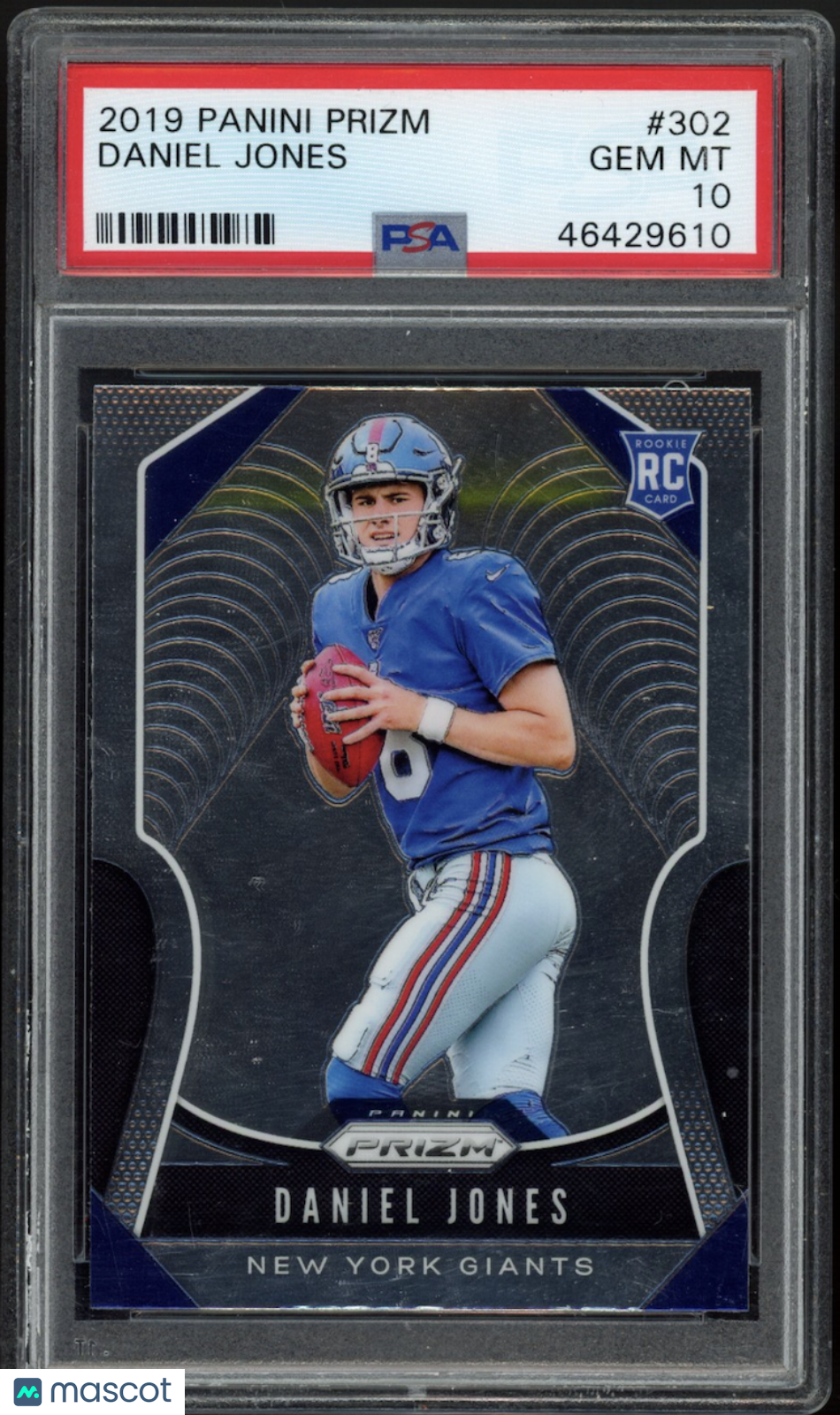 DANIEL JONES 2019 Panini Prizm Rookie #302 PSA 10 New York Giants