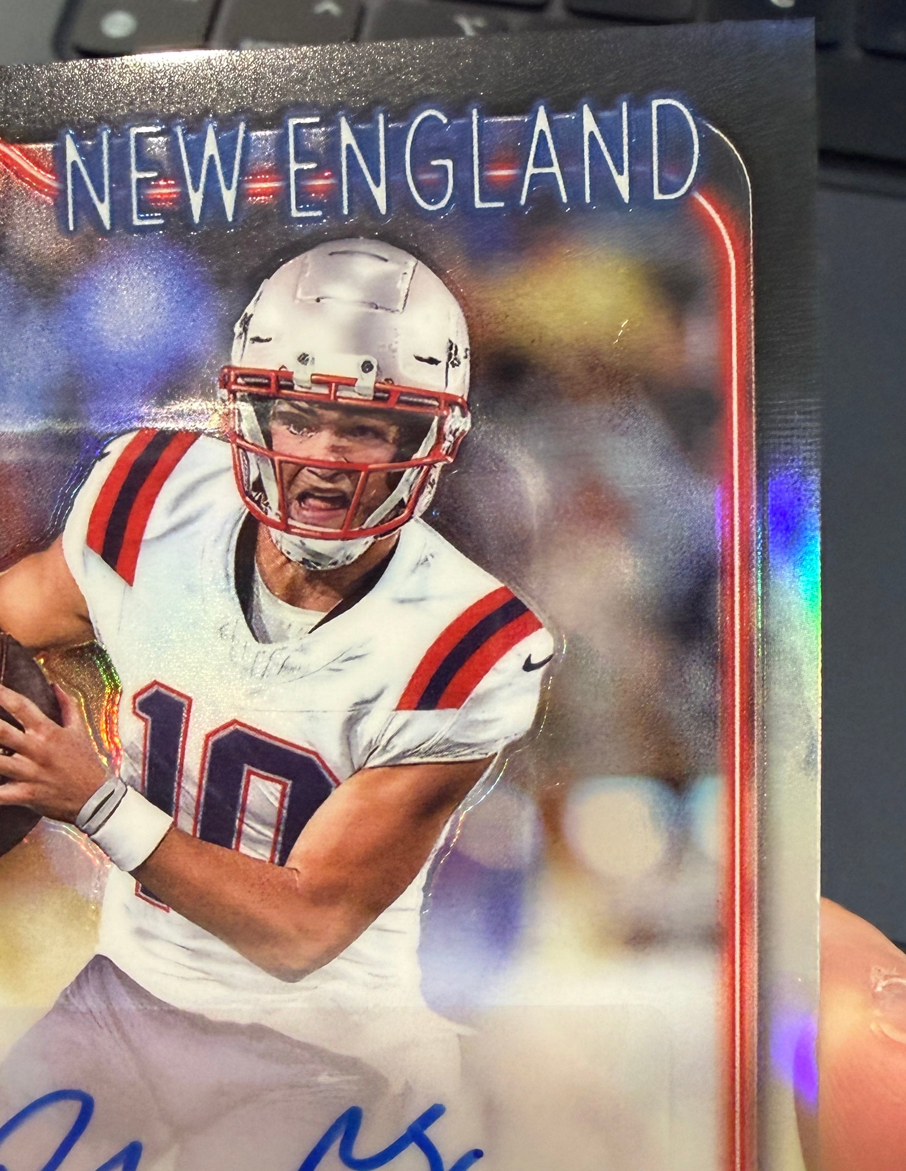 DRAKE MAYE 2024 Topps Chrome Rookie Auto Refractor #RA-DMA New England Patriots