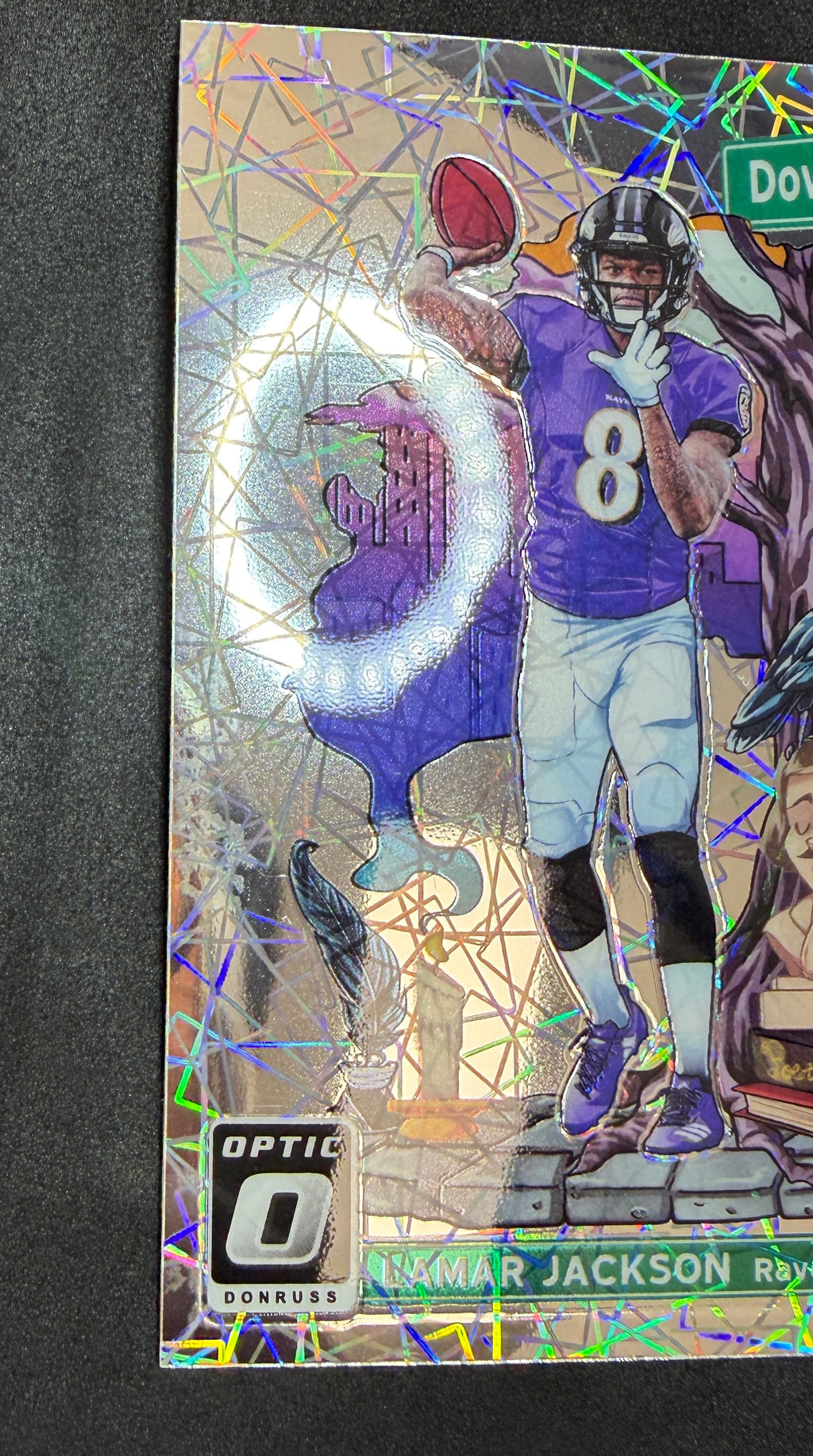 LAMAR JACKSON 2018 Panini Donruss Optic Downtown Rookie Case Hit SSP #DT-16