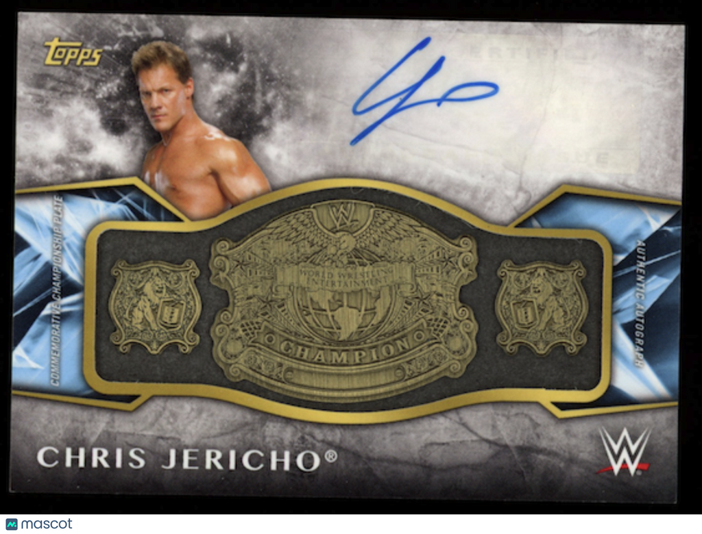 CHRIS JERICHO 2017 Topps Legends of WWE Undisputed Championship Auto /99 #ARC-CH