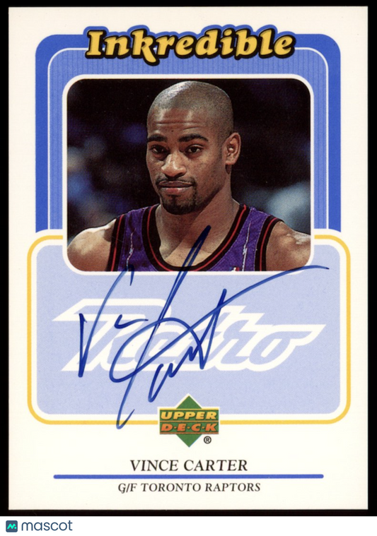 VINCE CARTER 1999-00 Upper Deck Inkredible Auto Autograph Raptors