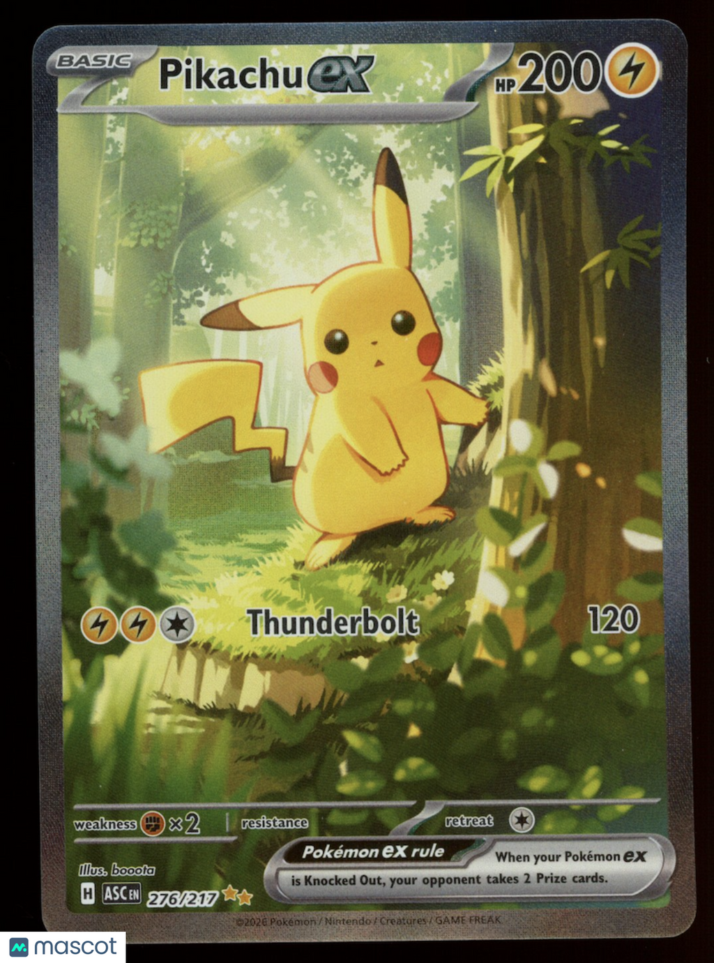 PIKACHU EX 2026 Pokemon Mega Evo Ascended Heroes Special Illustration Rare #276