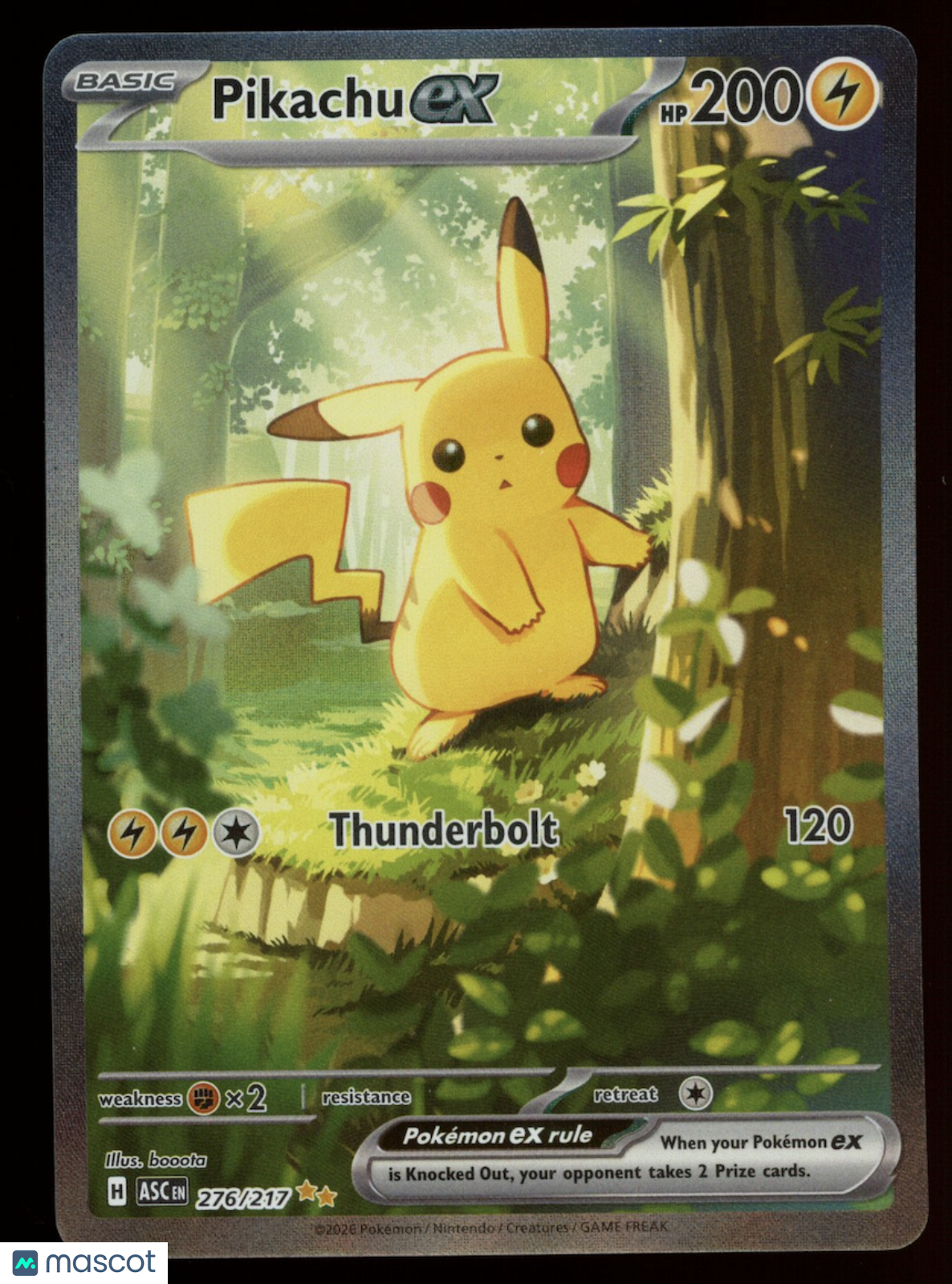 PIKACHU EX 2026 Pokemon Mega Evo Ascended Heroes Special Illustration Rare #276