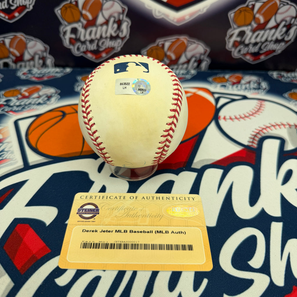 DEREK JETER Signed Ball Rawlings Official Major League Baseball Steiner MLB COA