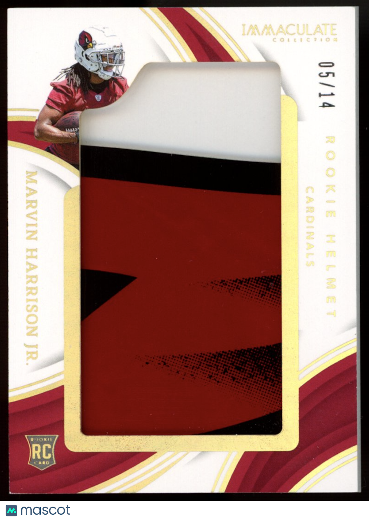 MARVIN HARRISON JR. 2024 Panini Immaculate Rookie Helmet Sticker Patch /14