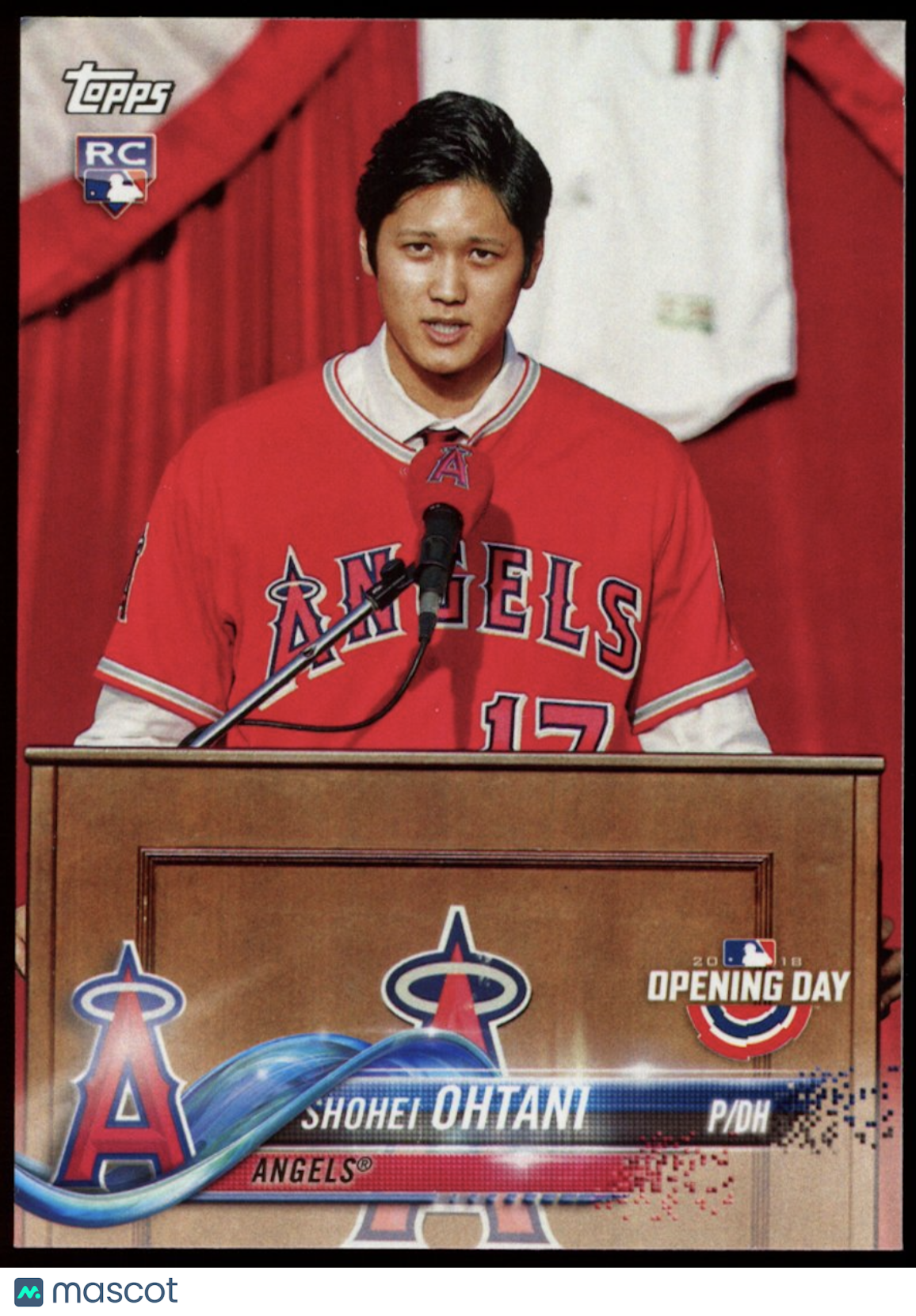 SHOHEI OHTANI 2018 Topps Opening Day Rookie Card #200 Los Angeles Angels